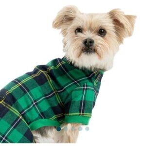 NWT‎ Silver Paw PLAID PAJAMA - GREEN Size Large